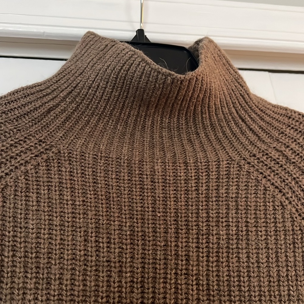H&M Label of Graded Goods Taupe Brown Knit Turtleneck Sweater - Picture 3 of 7